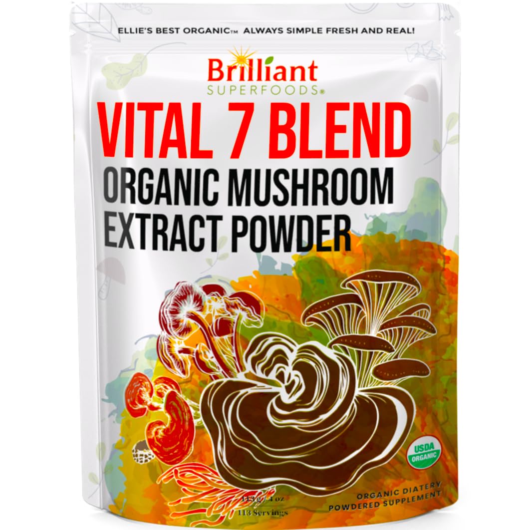 Ellie's Best Vital 7 Mushroom Blend 118g front view