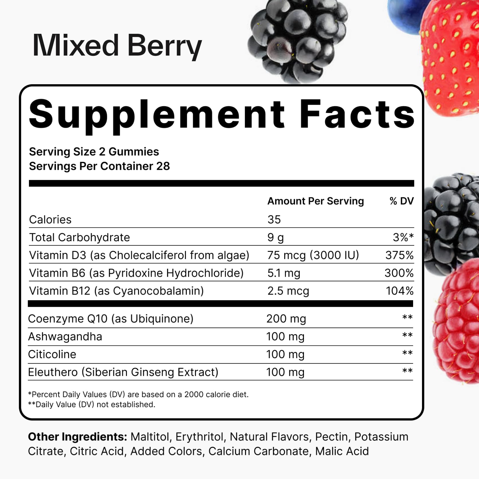 Elo Health Nootropic Energy Gummies on a wooden table