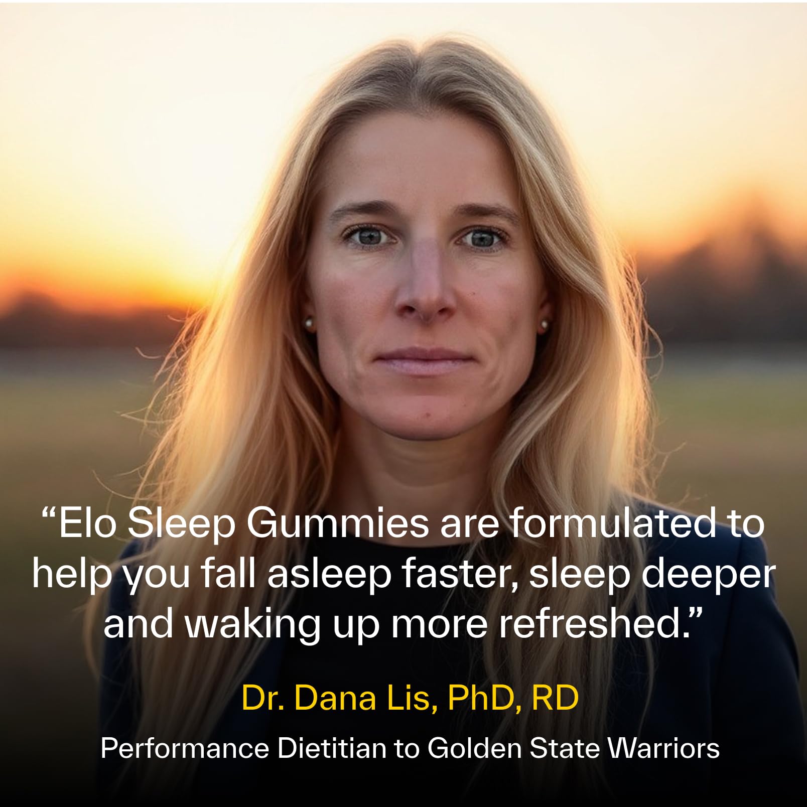 Elo Health Sleep Gummies on a wooden table