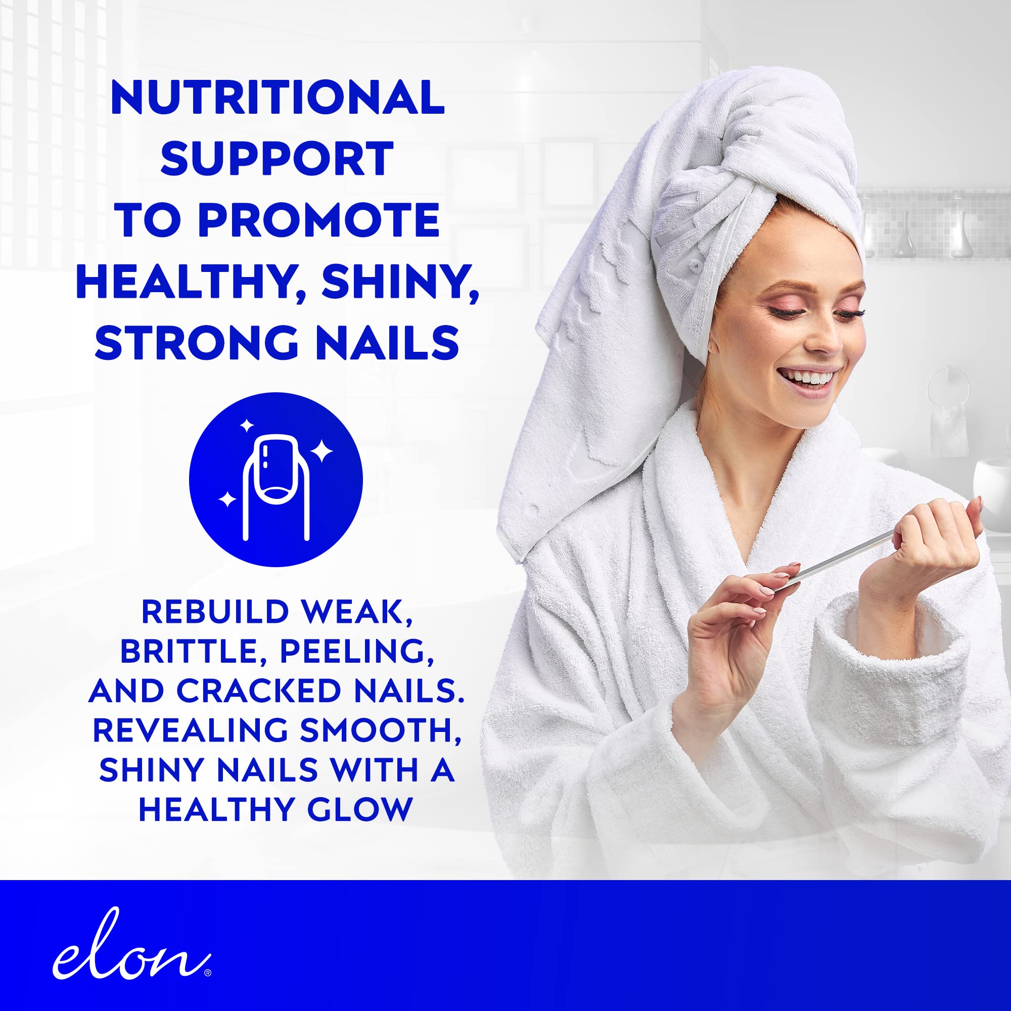 Elon Matrix Plus 3000 Nail Vitamins bottle side view