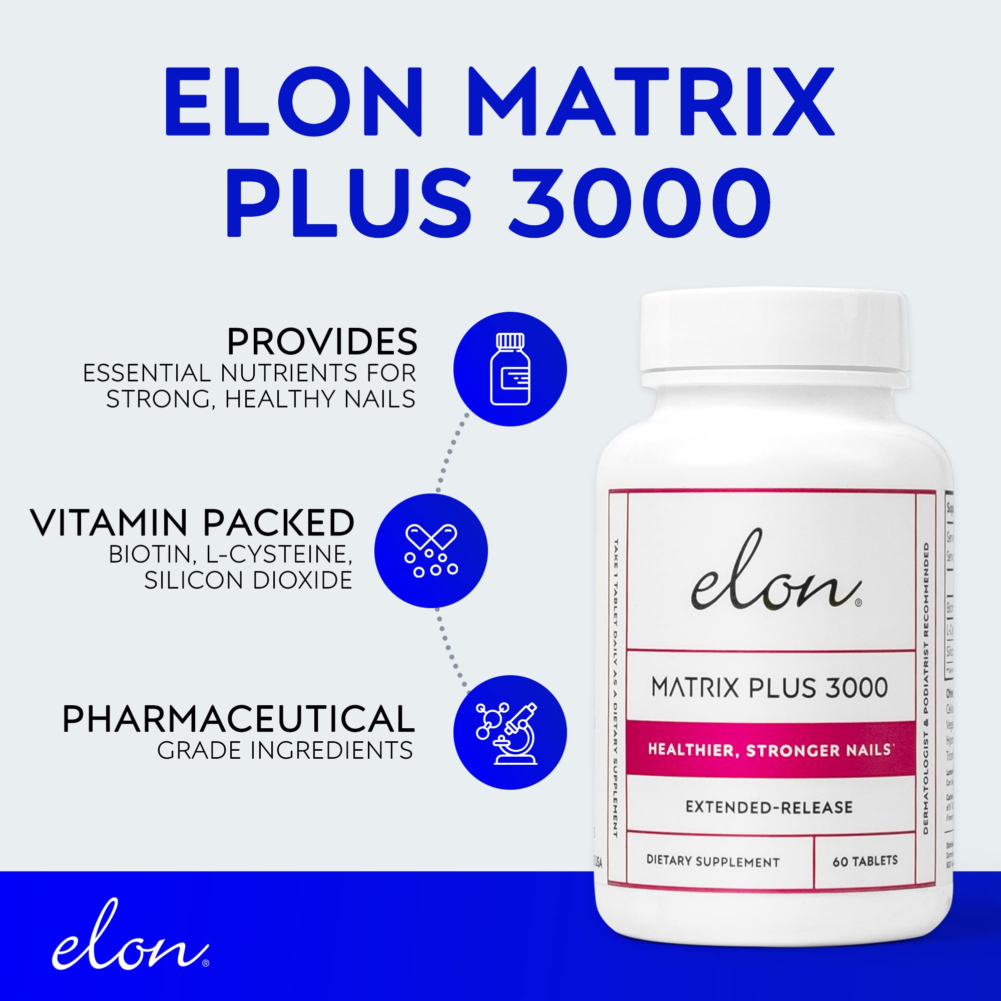 Elon Matrix Plus 3000 Nail Vitamins ingredients list