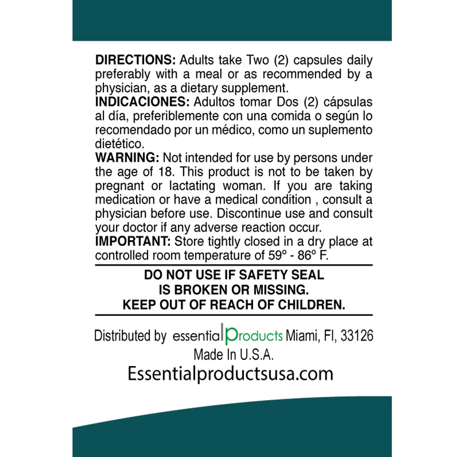 ELP ESSENTIAL Blended Vitamin & Mineral Supplement capsule close-up