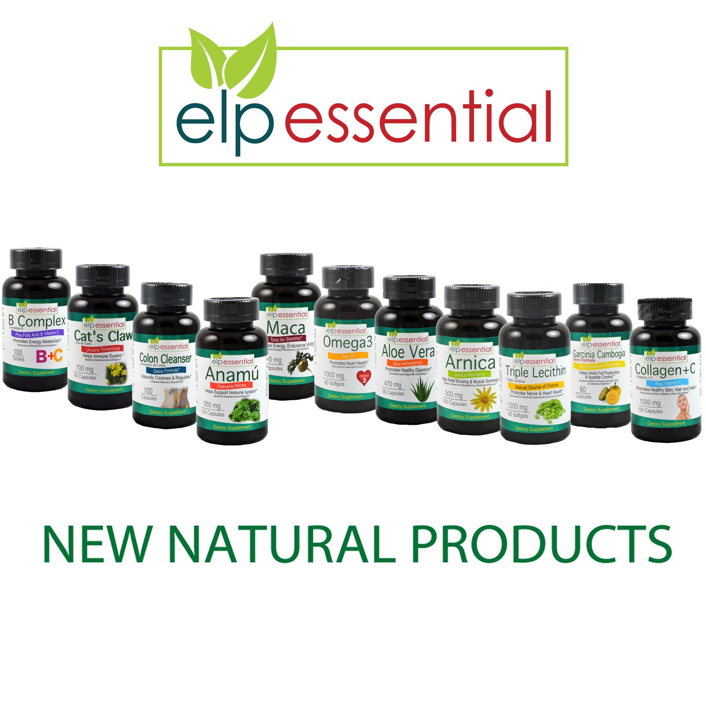 ELP ESSENTIAL Collagen Capsules 1000mg with Vitamin C ingredients