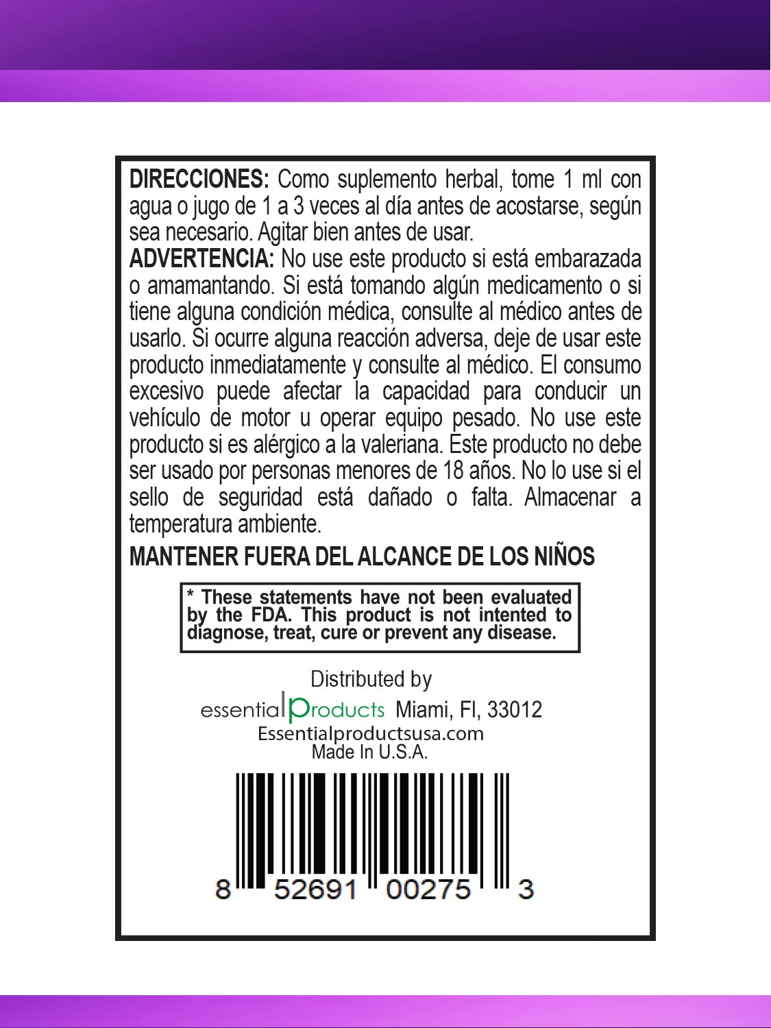 ELP ESSENTIAL Valerian Root Extract Drops lifestyle scene
