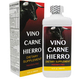ELP ESSENTIAL Vino Carne Hierro dietary supplement close-up of liquid