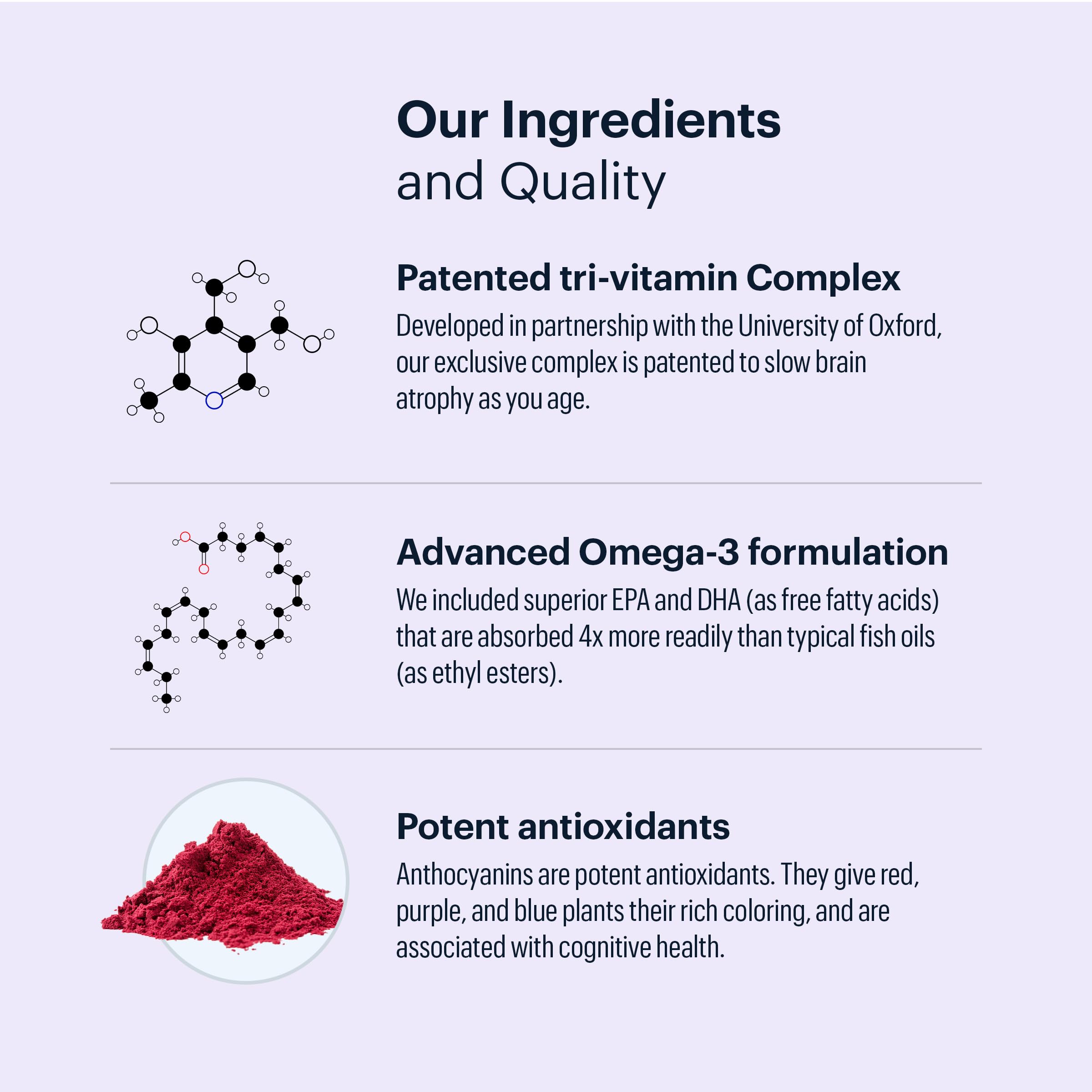 ELYSIUM Matter Brain Supplement capsules in a glass