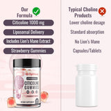 Elystrixionis Choline Supplement gummy ingredients close-up