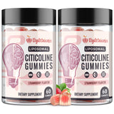 Elystrixionis Choline Supplement strawberry gummies front view