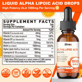 Elysx Alpha Lipoic Acid Liquid Drops 1000mg bottle with dropper