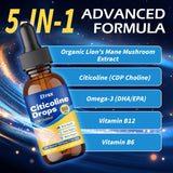 Elysx Citicoline Drops 500mg with measuring dropper