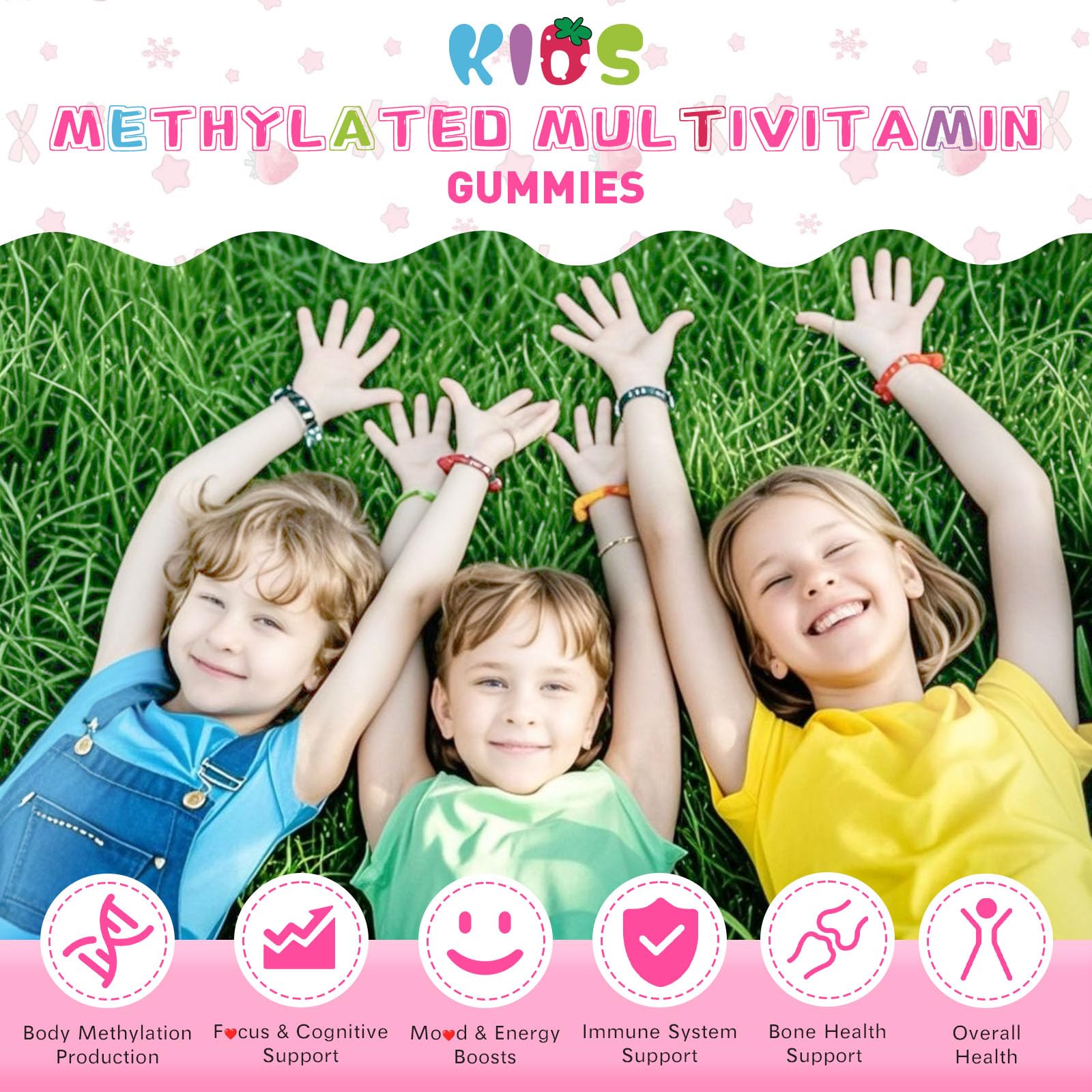 Elysx Kids Methylated Multivitamin Gummies showing gummy texture