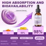 Elysx Liposomal Saffron Extract Drops packaging with ingredients list