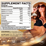 Elysx Liposomal Tanning Drops 600mg label close-up