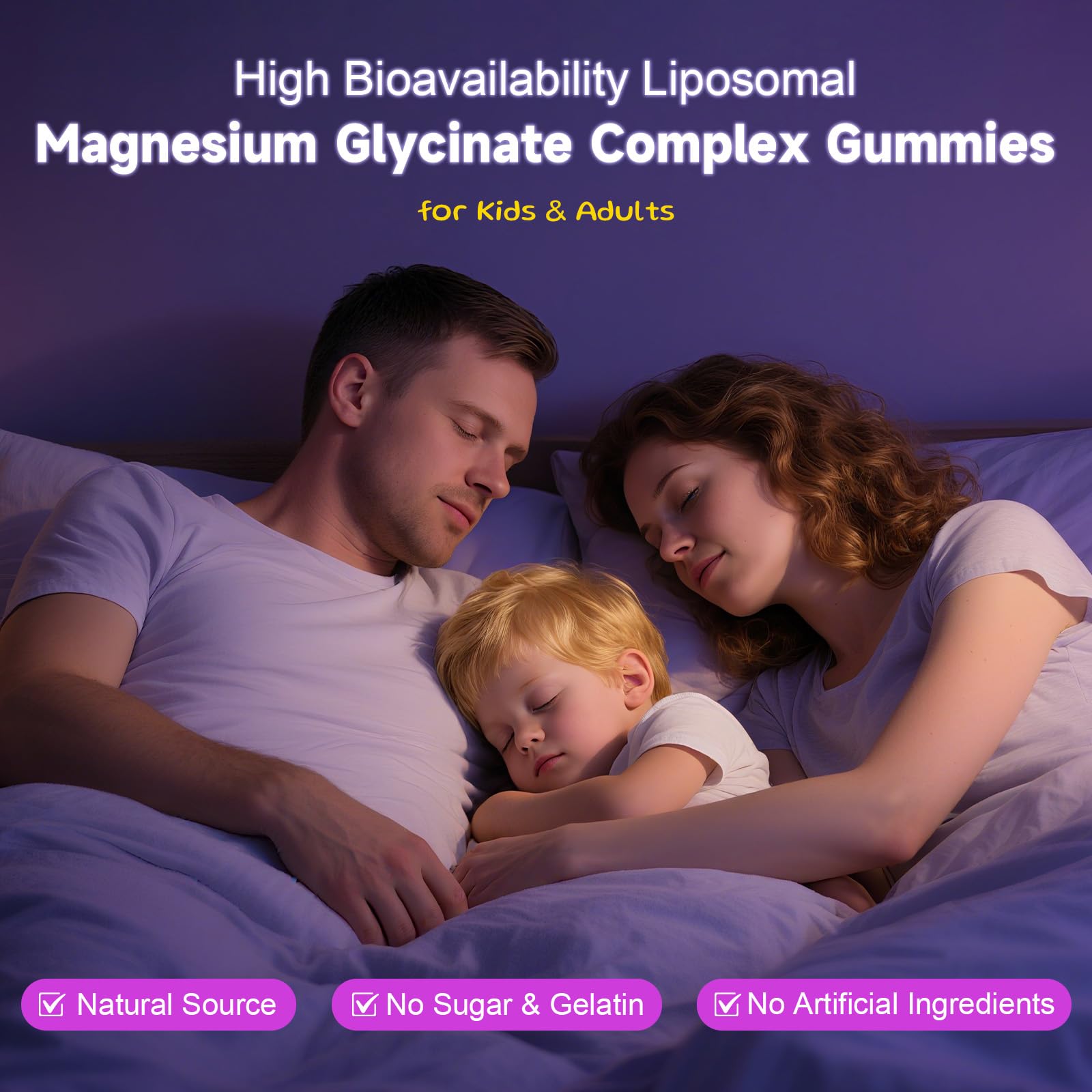 Elysx Magnesium Glycinate Gummies 400mg with a glass of water