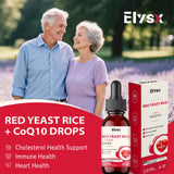 Elysx Red Yeast Rice with CoQ10 Drops label close-up
