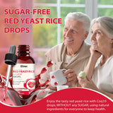 Elysx Red Yeast Rice with CoQ10 Drops on a kitchen counter