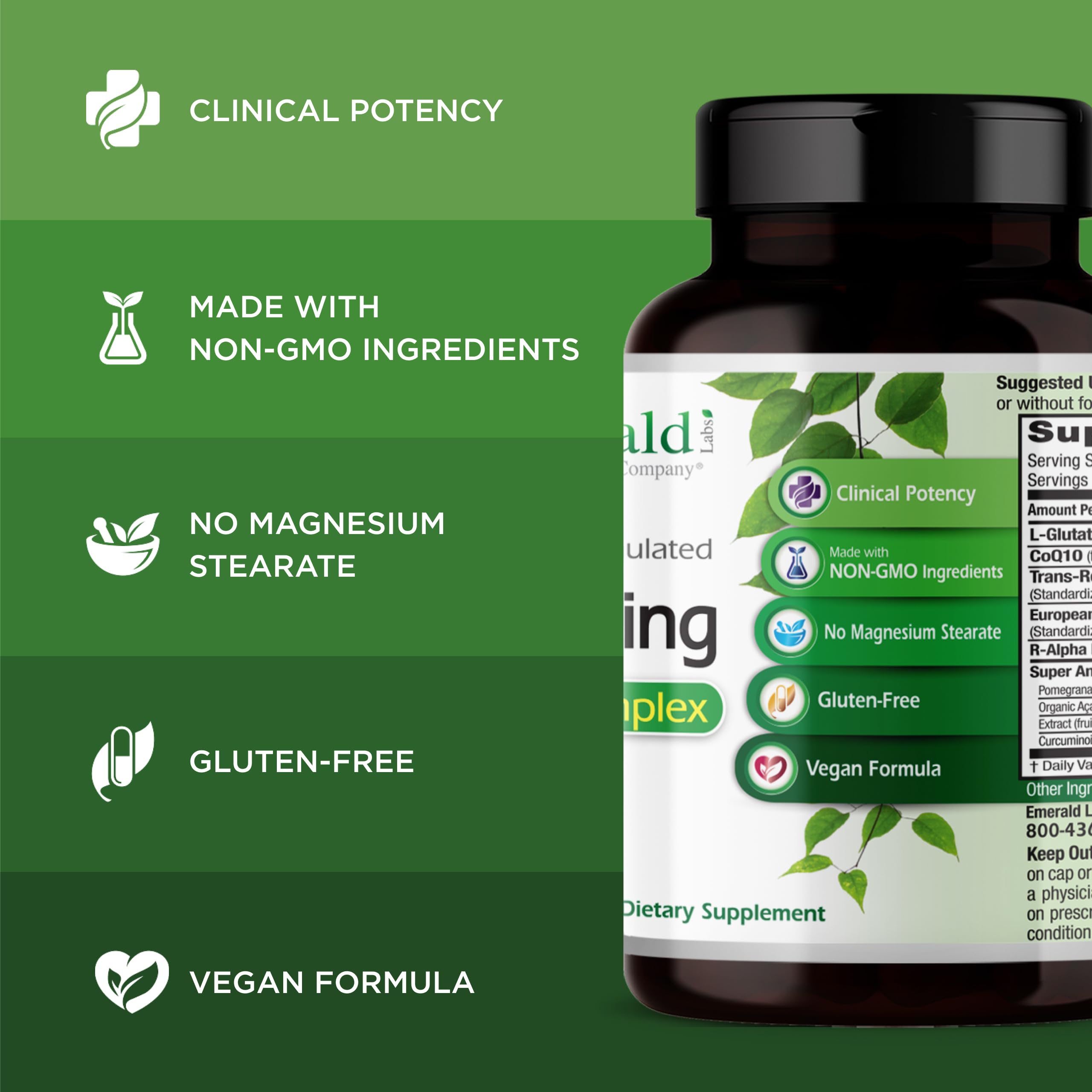 Emerald Laboratories Alpha Lipoic Acid Supplement opened bottle with capsules