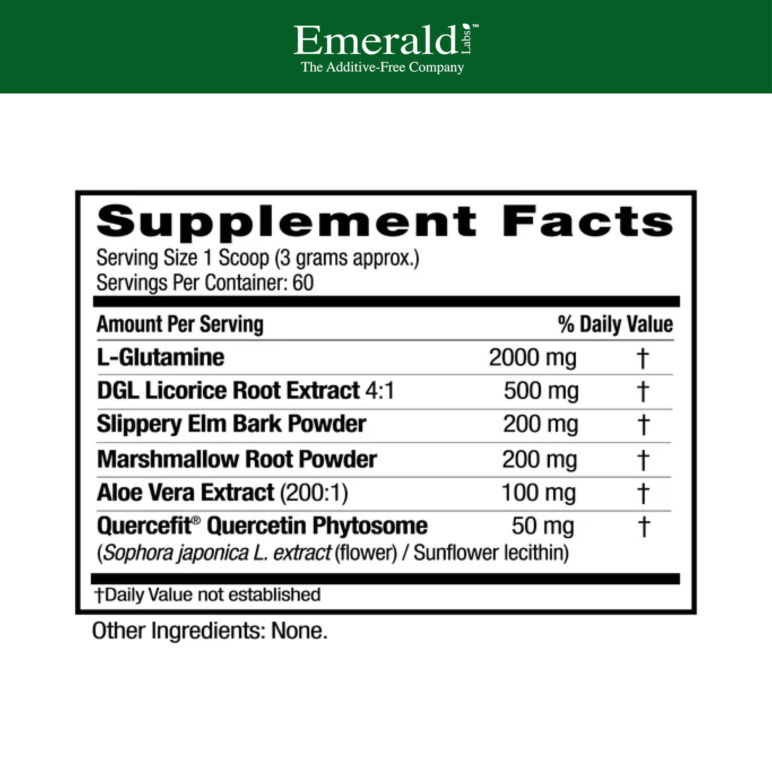 Emerald Laboratories Licorice Root Supplement 60 Capsules side view