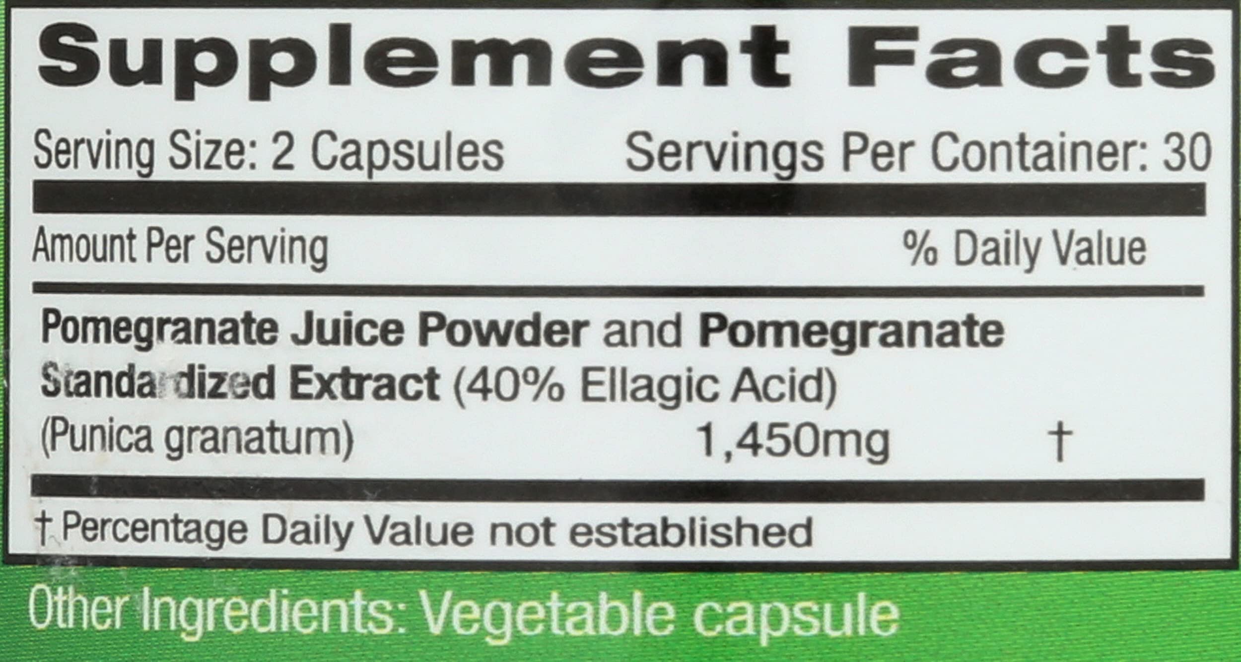 Emerald Laboratories Pomegranate Supplement 50g capsule close-up