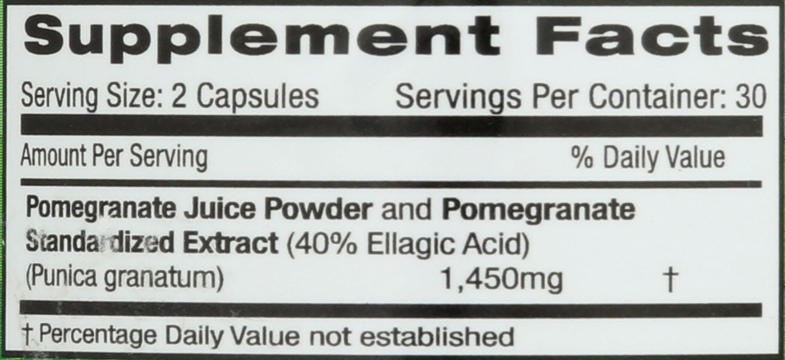 Emerald Laboratories Pomegranate Supplement 50g side view