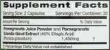 Emerald Laboratories Pomegranate Supplement 50g side view