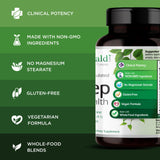 Emerald Laboratories Sleep Health bottle with capsules on a soft background