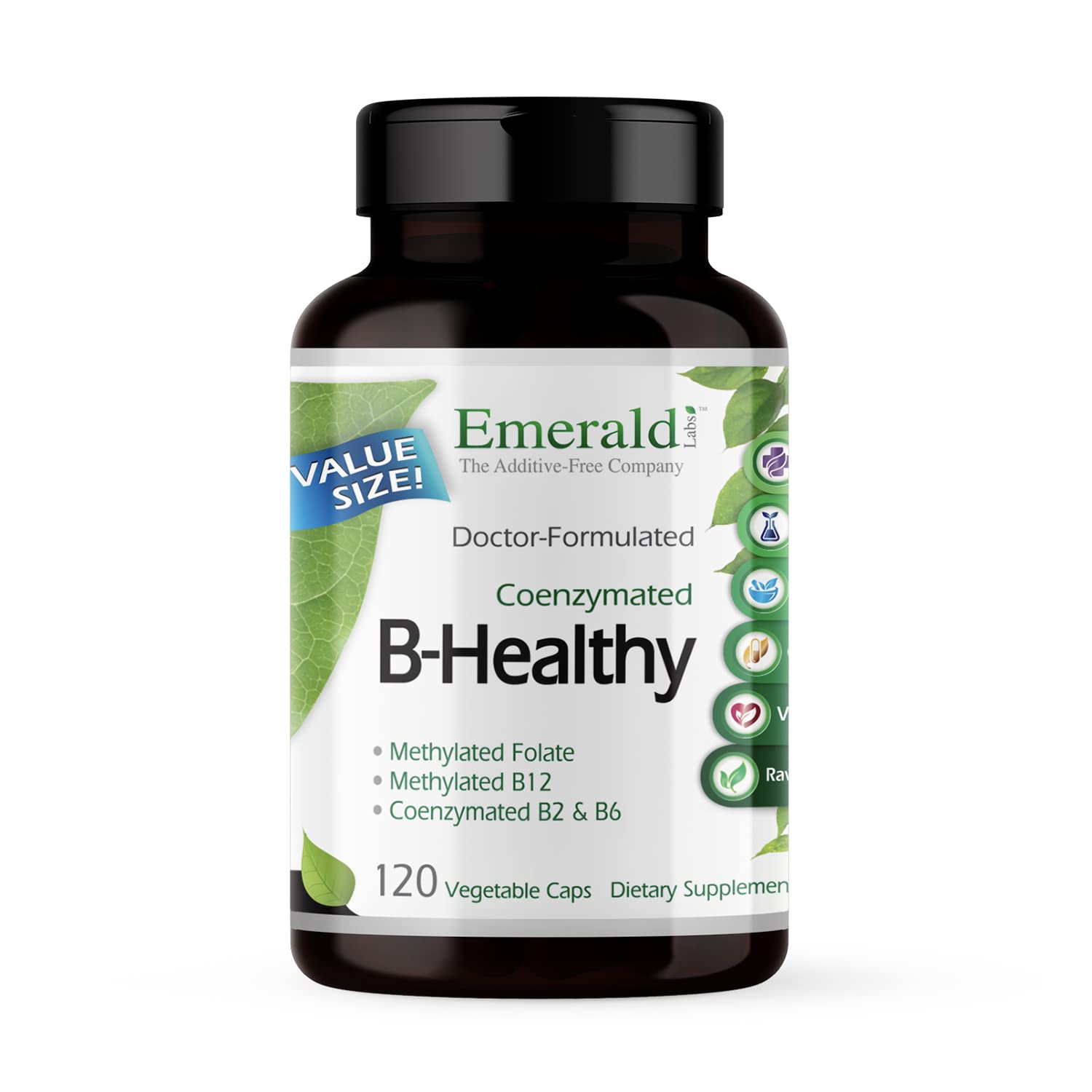 EMERALD LABS B-Healthy B-Complex 60 Capsules front view