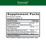 EMERALD LABS Bergamot+ bottle with label details