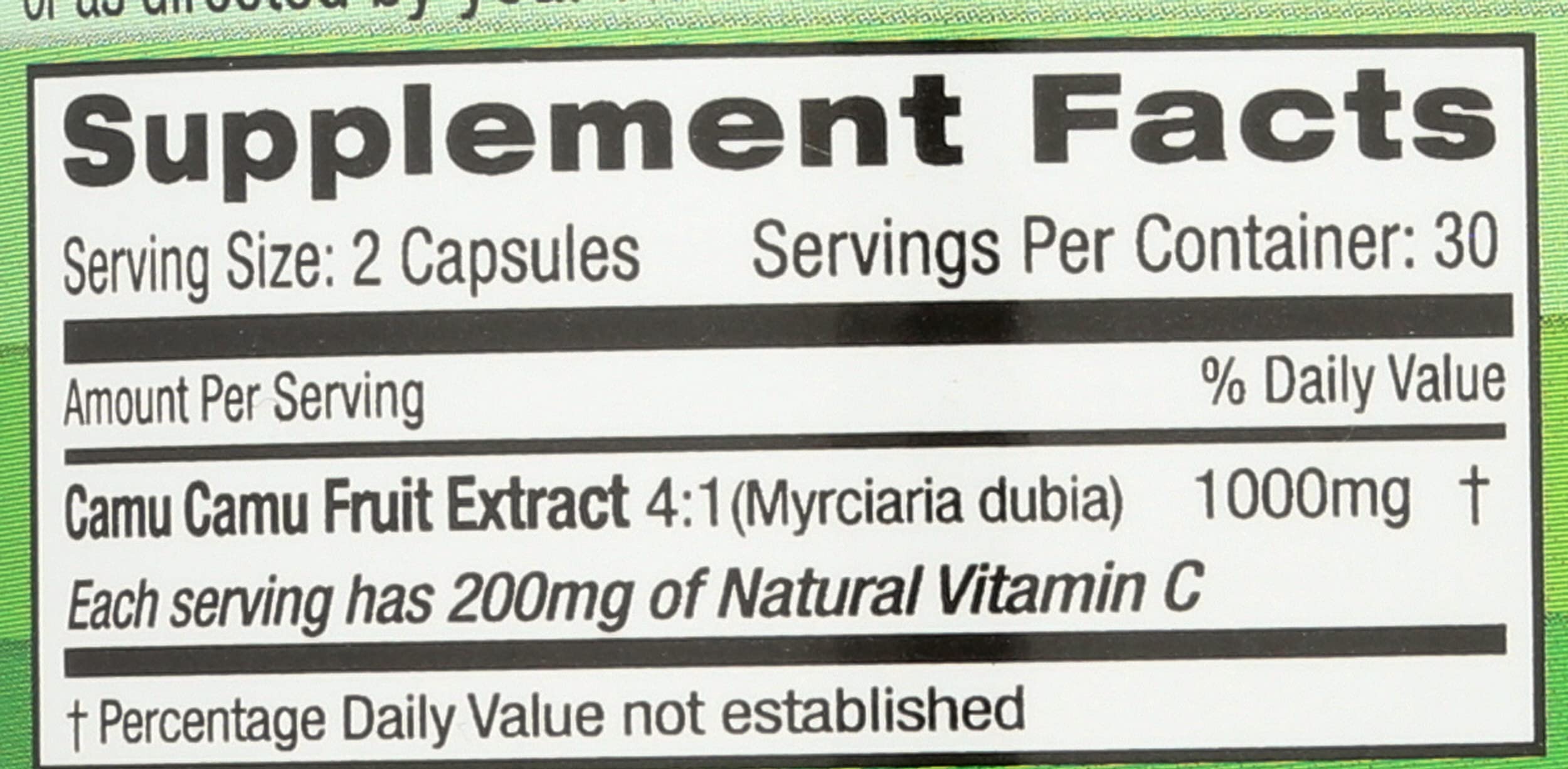 Emerald Labs Camu Camu Bioflavonoids 59g packaging