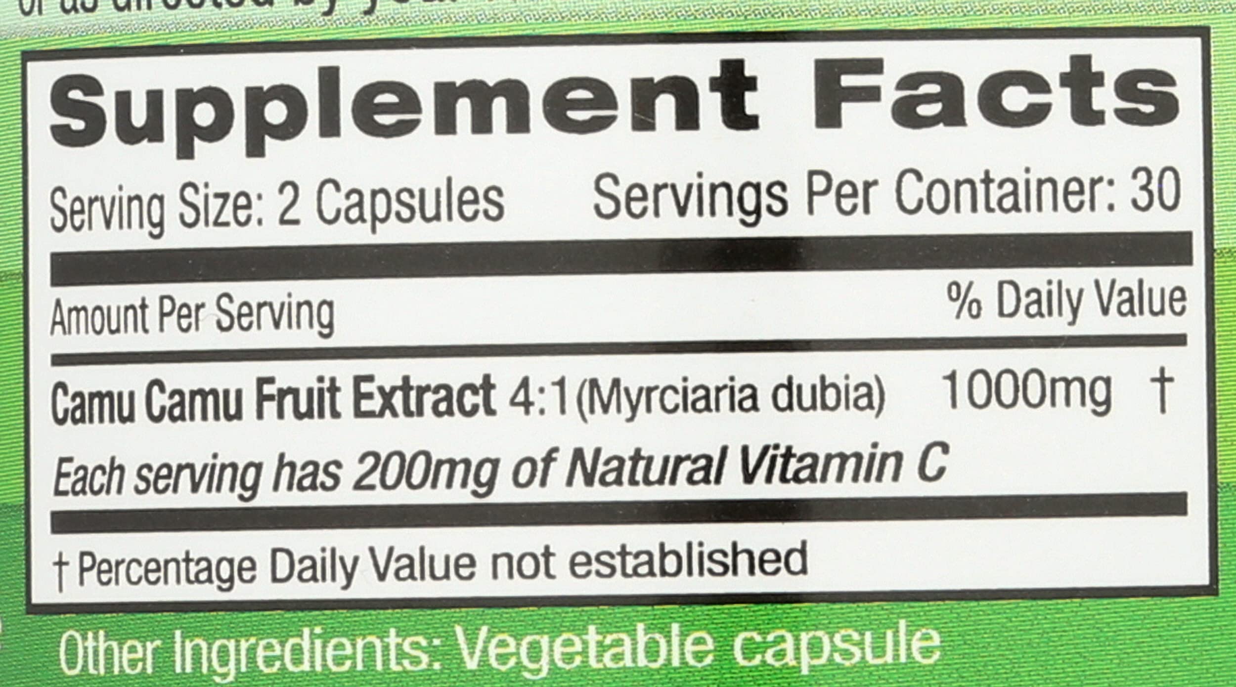 Emerald Labs Camu Camu Bioflavonoids capsules close-up