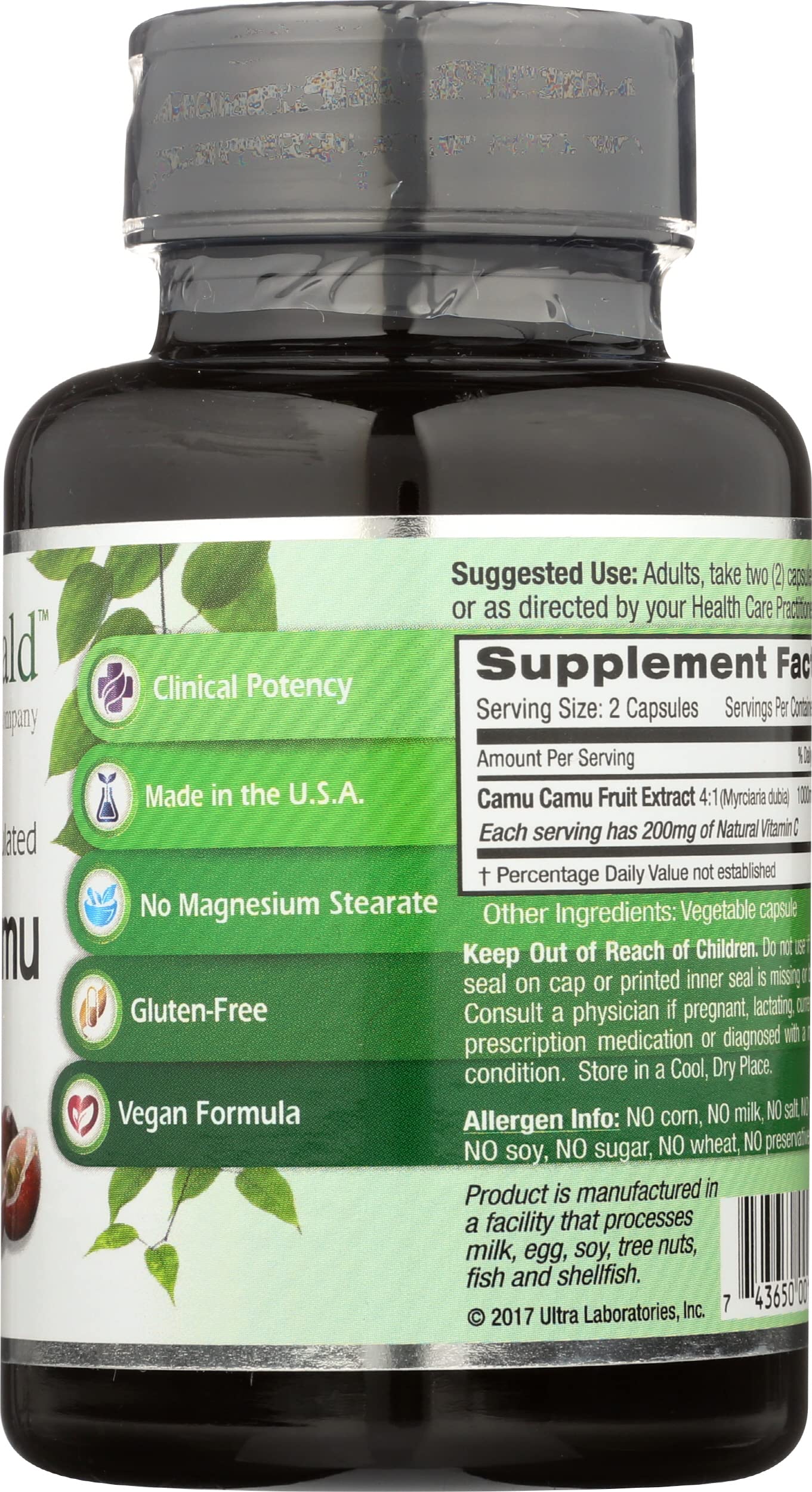 Emerald Labs Camu Camu Bioflavonoids ingredients list