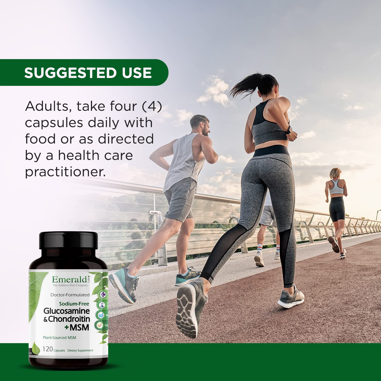 EMERALD LABS Chondroitin and Glucosamine Supplement ingredients list