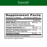 EMERALD LABS Cranberry Supplement 60 Capsules side view