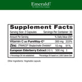 EMERALD LABS Elderberry Extract Capsules side view label
