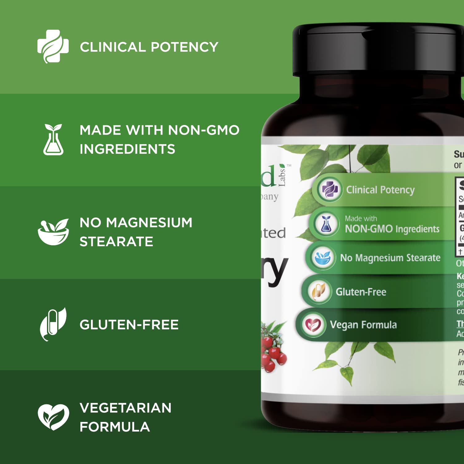 EMERALD LABS Goji Berry Capsules 60 Count back view