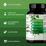 EMERALD LABS Magnesium Bisglycinate Chelate 400mg bottle with capsules
