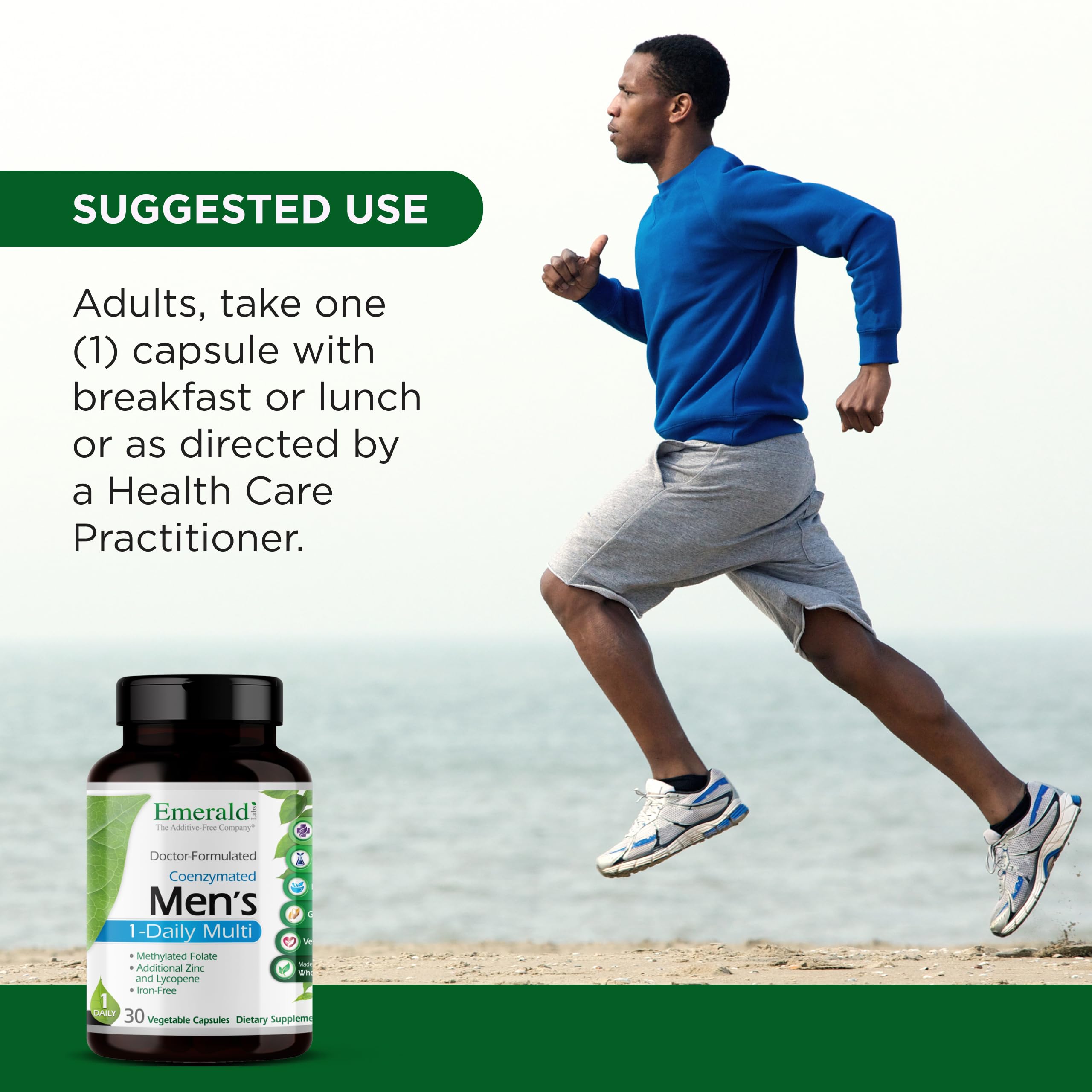 EMERALD LABS Men's 1 Daily Multi Multivitamin ingredients list