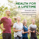 EMERALD LABS Mushroom Memory & Focus Health 60 Capsules with a measuring spoon