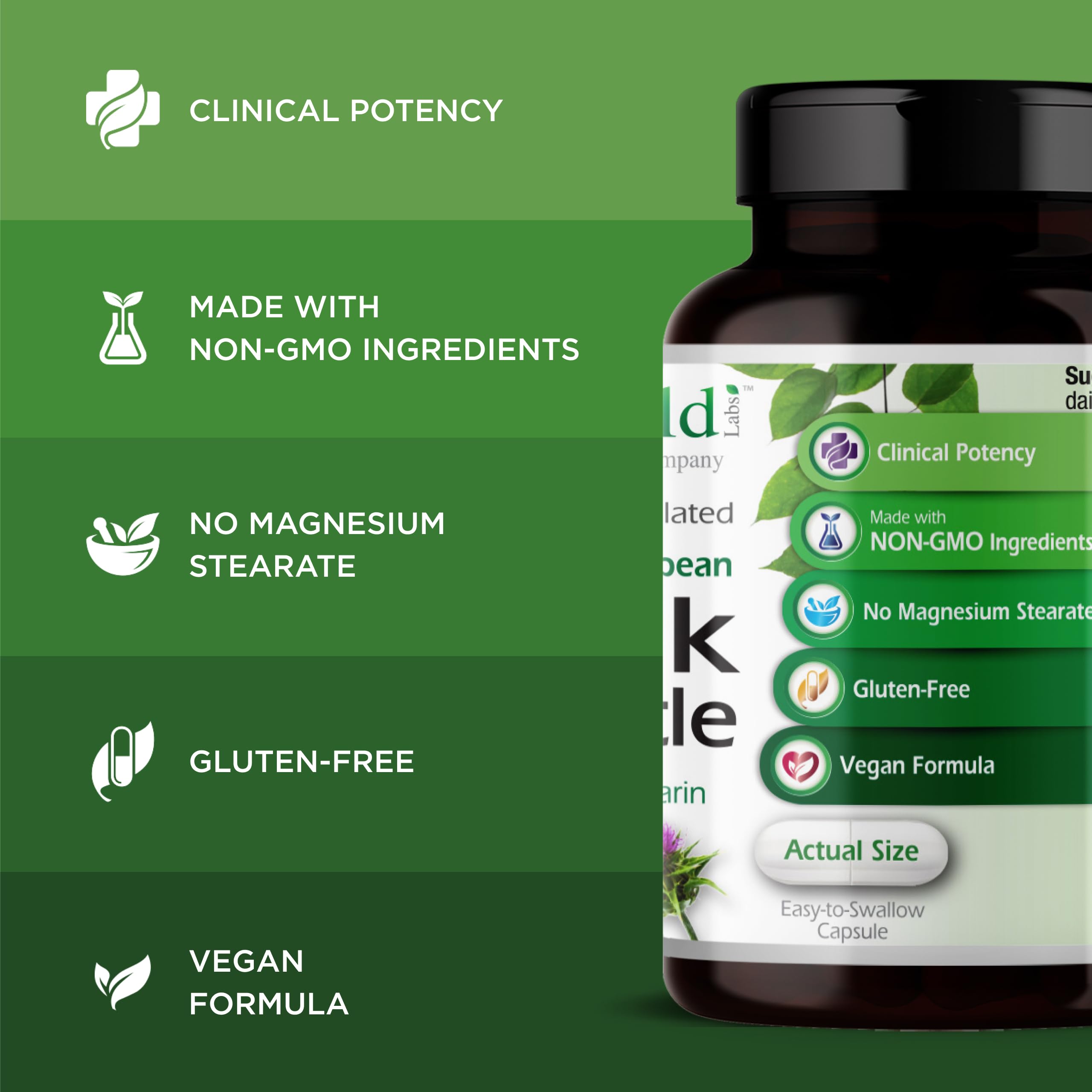 EMERALD LABS Prenatal Multivitamin capsules on wooden surface