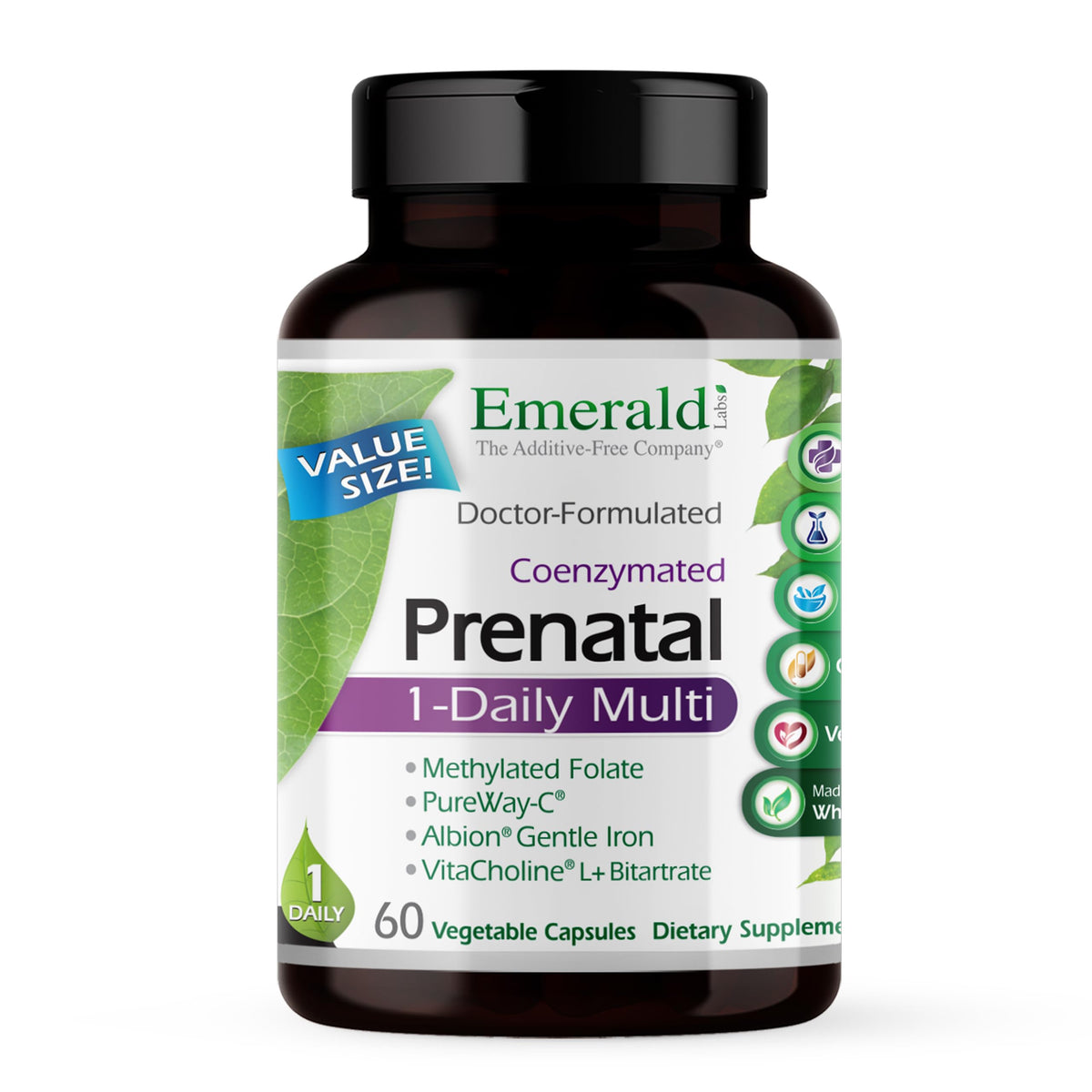 EMERALD LABS Prenatal Multivitamin front view of packaging