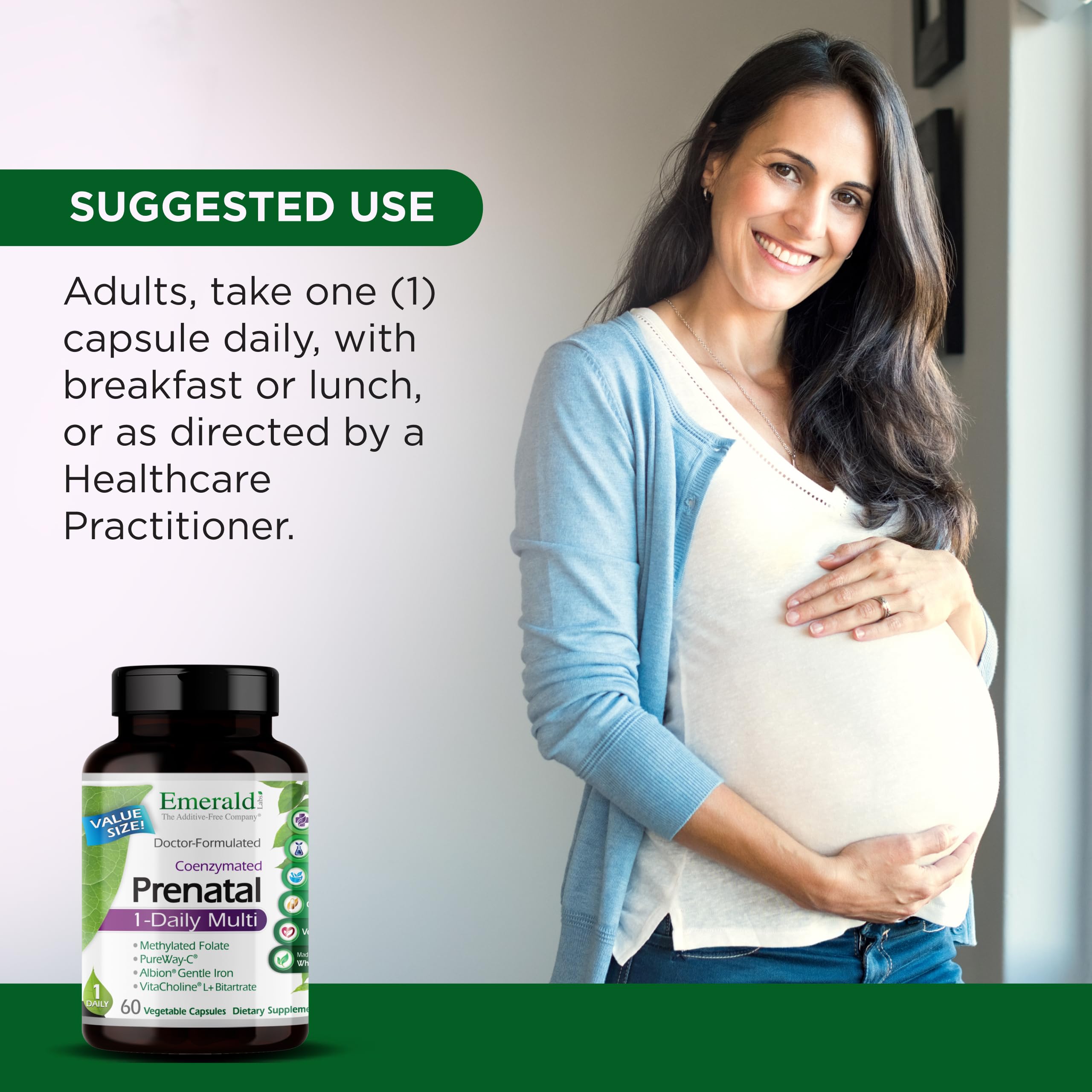 EMERALD LABS Prenatal Multivitamin in a lifestyle setting