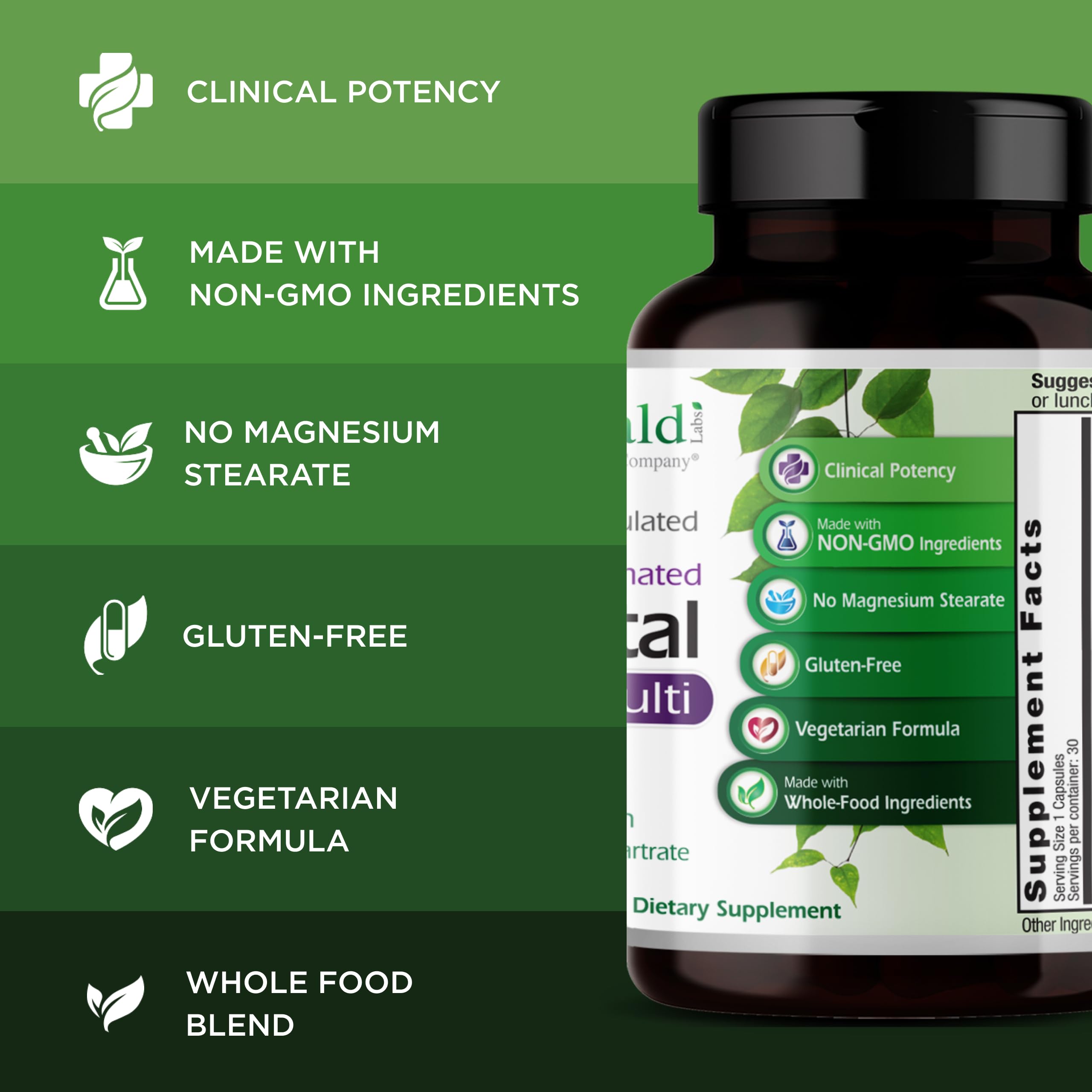 EMERALD LABS Prenatal Multivitamin ingredients list