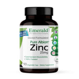 EMERALD LABS Zinc Supplement 25mg 90 Capsules front view