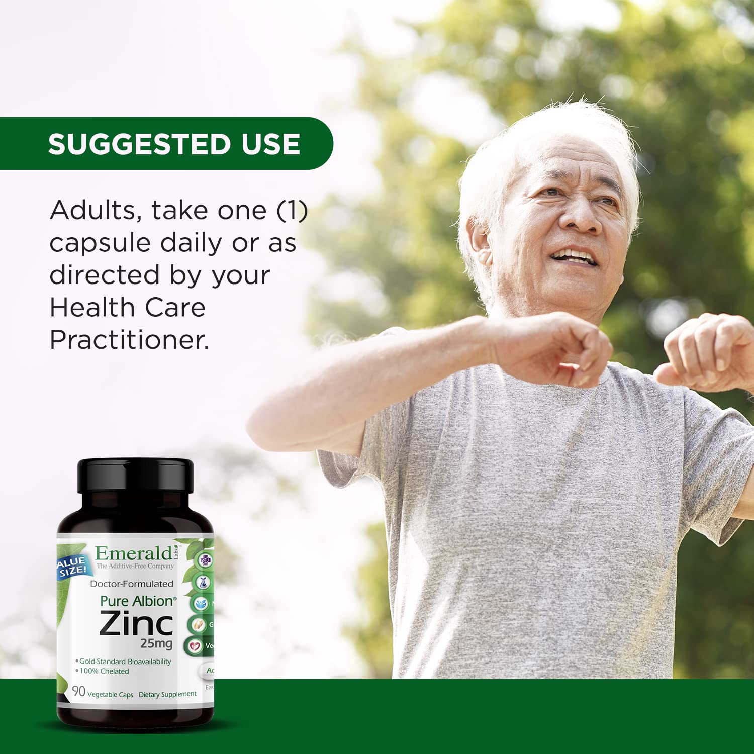 EMERALD LABS Zinc Supplement ingredients list