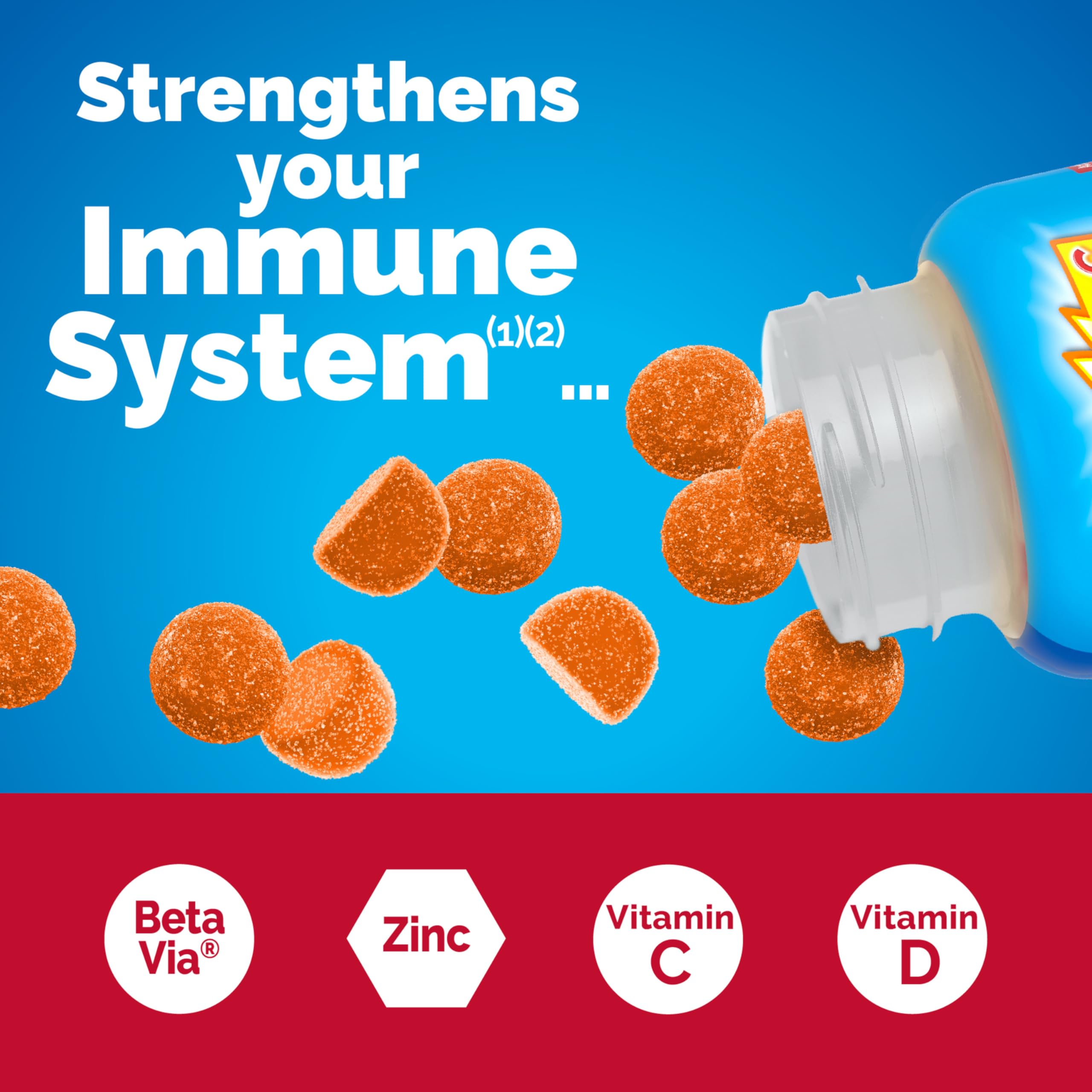 Emergen-C daily wellness+ Triple Action bottle side view