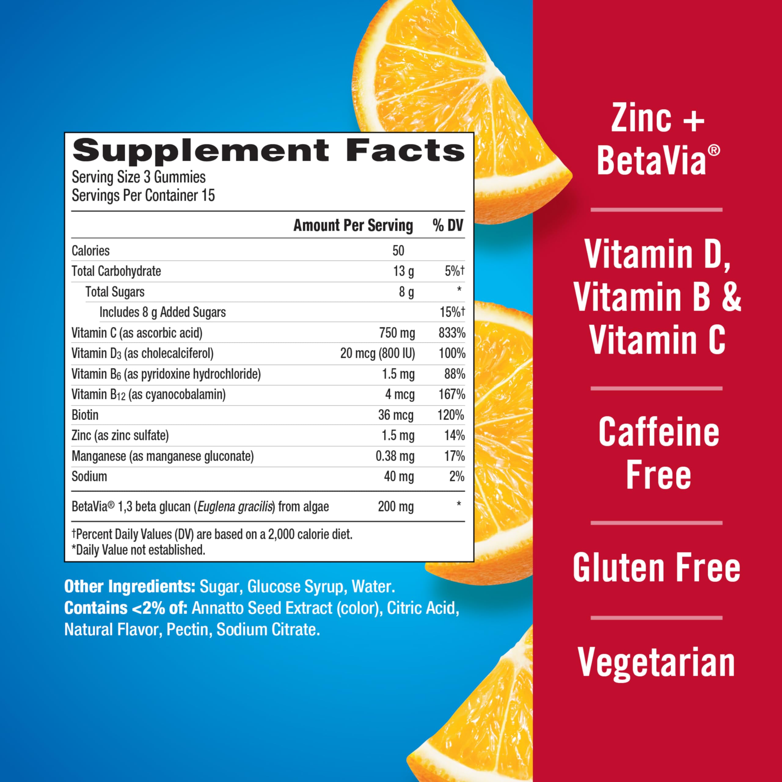 Emergen-C daily wellness+ Triple Action gummies packaging