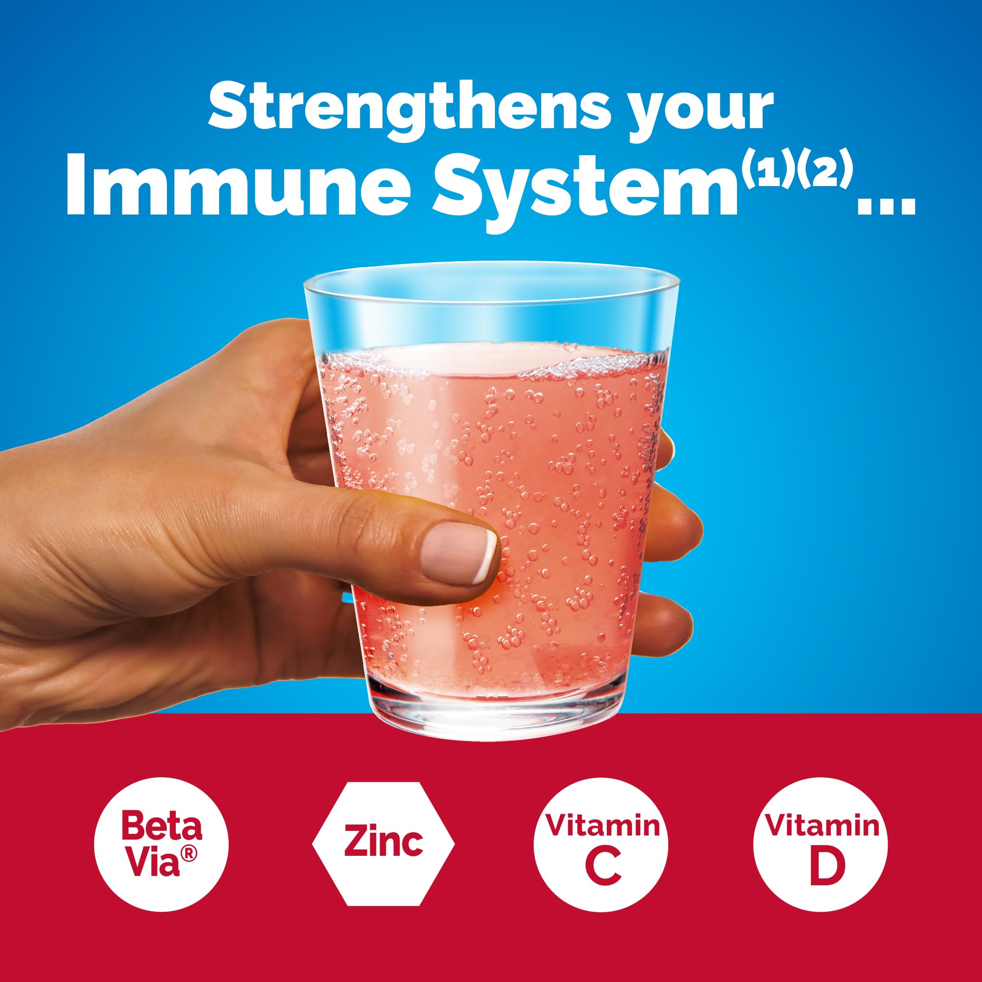 Emergen-C daily wellness+ Triple Action Vitamin C Powder packet close-up