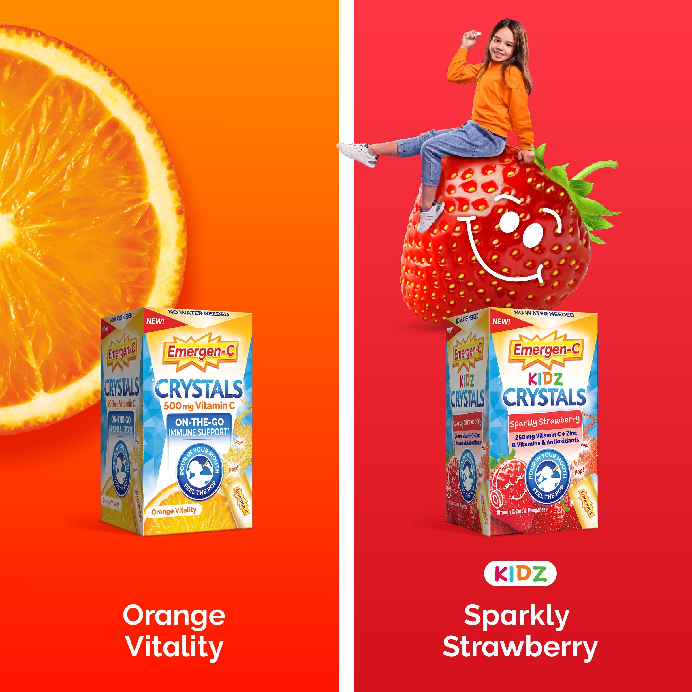 Emergen-C Kidz Crystals lifestyle scene with children
