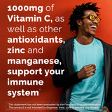 Emergen-C Vitamin C Powder 1000 mg Raspberry Lemonade mixed in water