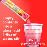 Emergen-C Vitamin C Powder 1000 mg Raspberry Lemonade packet close-up